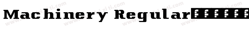 Machinery Regular字体转换